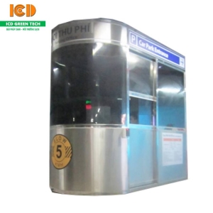 Cabin inox cong 1 đầu kiểm soát ra vào tòa nhà BGI-1220