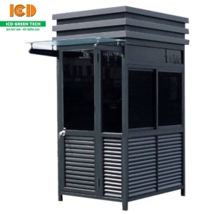 Cabin bốt gác bảo vệ khung thép mái 3 tầng
