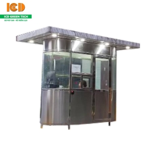 Cabin inox kính cong kiểu mái rộng BGI-1225