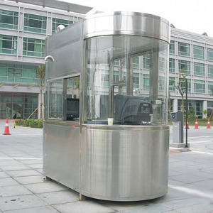 Cabin kiểm soát ra vào inox kính cong cao cấp BGI-1220