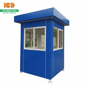 Chòi gác bảo vệ khung thép mái vuông GT-1212