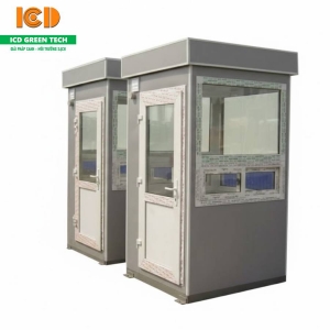 Chòi gác bảo vệ thép GT-04 mái vuông