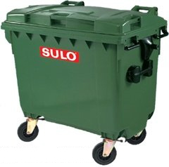 Thùng rác nhựa 660L-SULO (Đức)