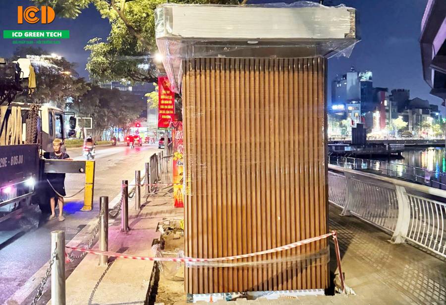 ICD Bàn Giao Công Trình Nhà Vệ Sinh Công Cộng Tại Bán Đảo Hoàng Cầu