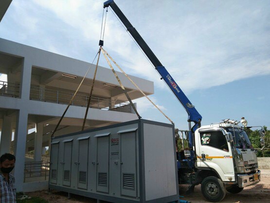 Gia công sản xuất nhà vệ sinh khung thép panel dạng container ...
